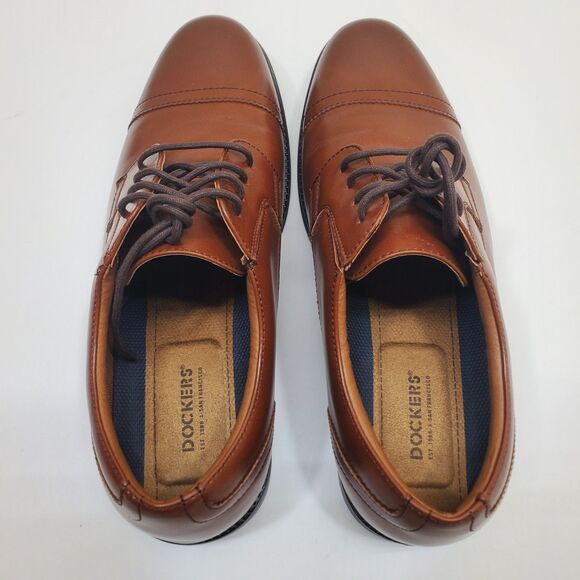 Dockers Men's Garfield Dress Oxford Shoes Size 9.5W Brown/Tan NEW - Picture 5 of 12